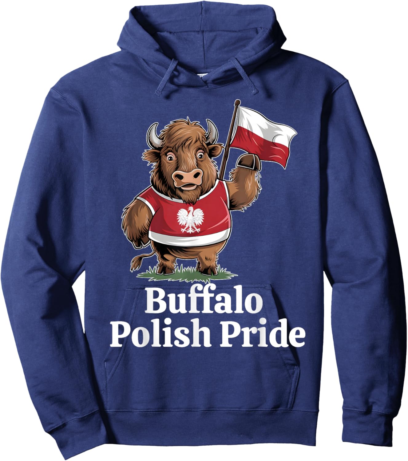 Buffalo Polish Pride Dyngus Day 2025 Polish American Hoodie - Hoodie | Navy