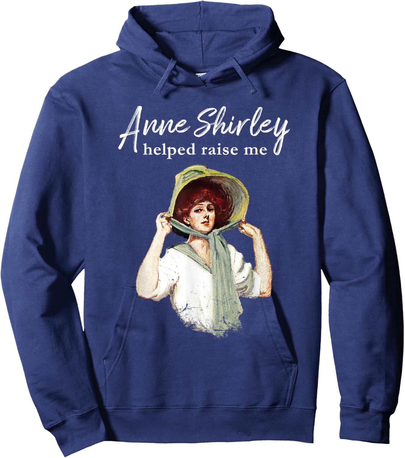 L. M. Montgomery Anne Shirley Helped Raise Me Green Gables Hoodie - Hoodie | Navy