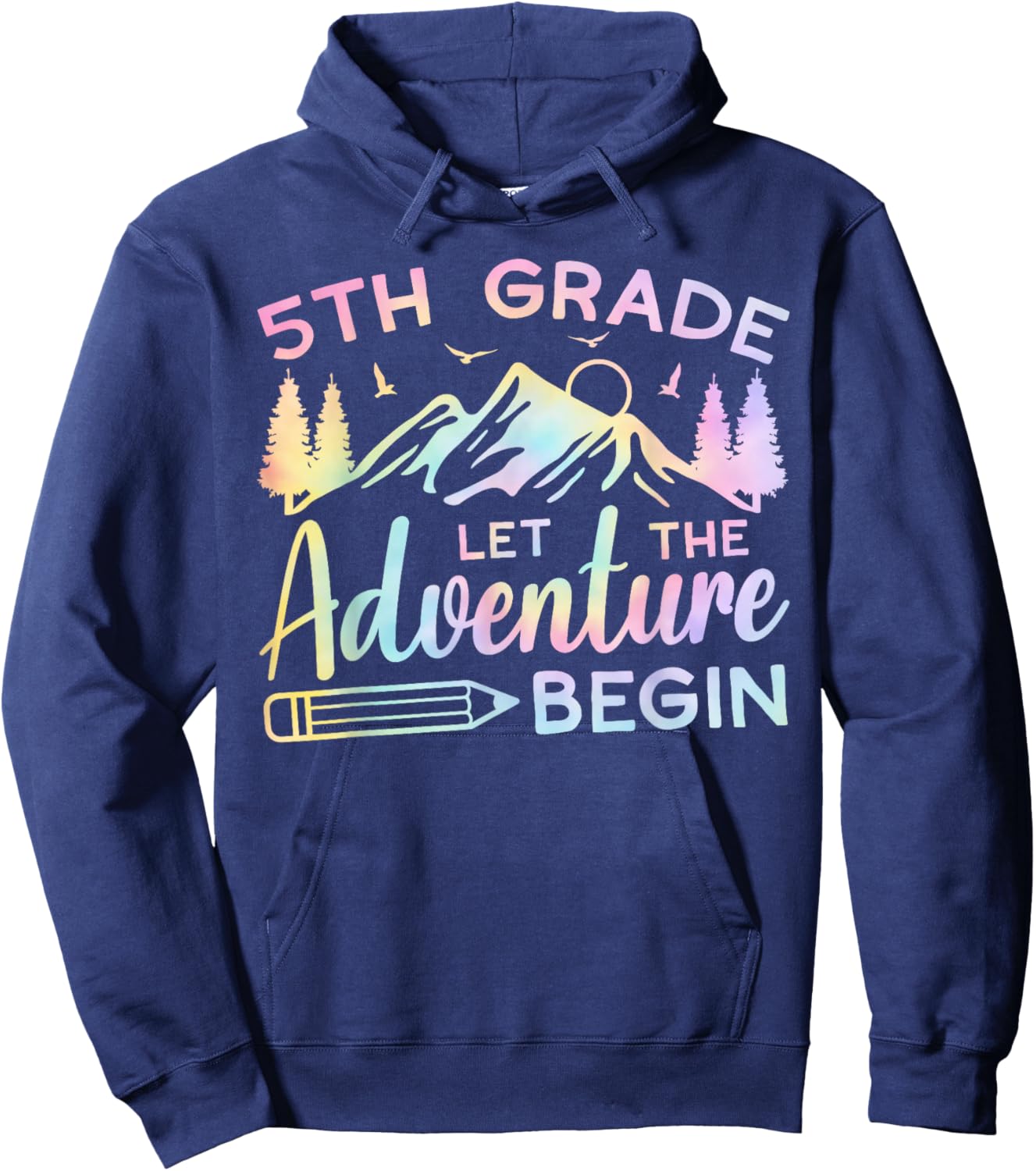 5th Grade Let The Adventure Begin Back To School Teacher Hoodie - Hoodie | Navy
