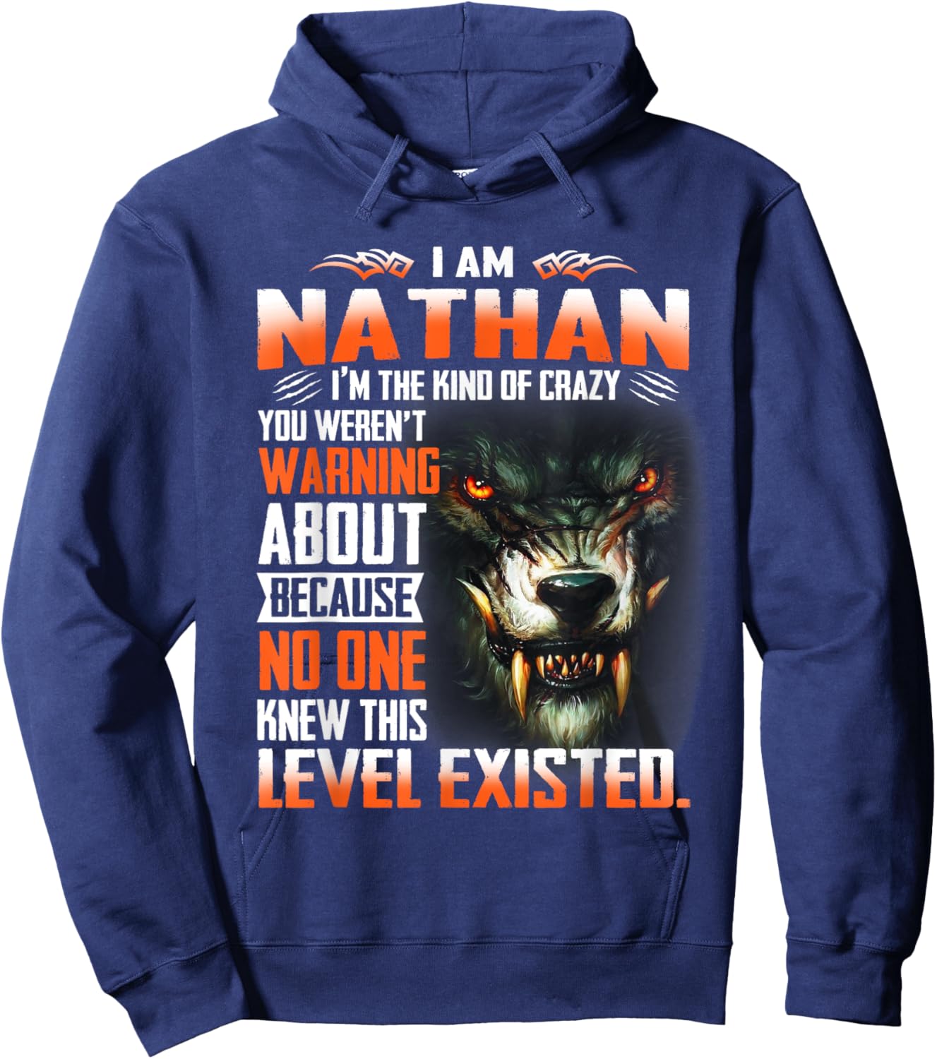Funny Nathan Shirt - Nathan First Name Hoodie - Hoodie | Navy