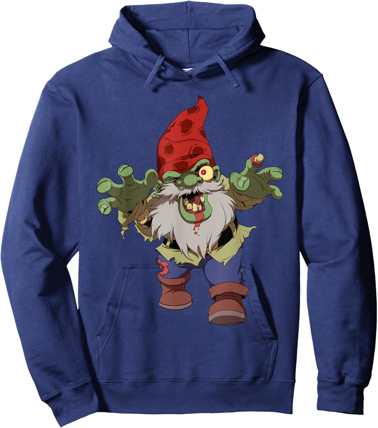 Zombie Gnome Funny Halloween Men Women Hoodie - Hoodie | Navy