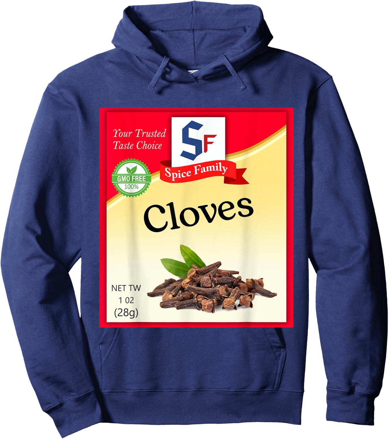 Cloves Condiment Costume Holiday Spice Costumes Hoodie - Hoodie | Navy
