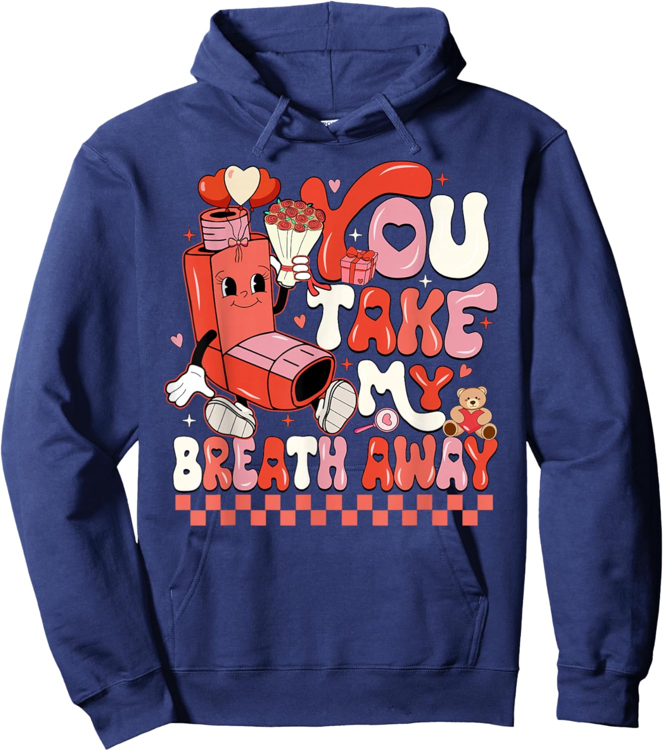 Funny You Take My Breath Away RT Lung Squad Valentine Day Hoodie - Hoodie | Navy