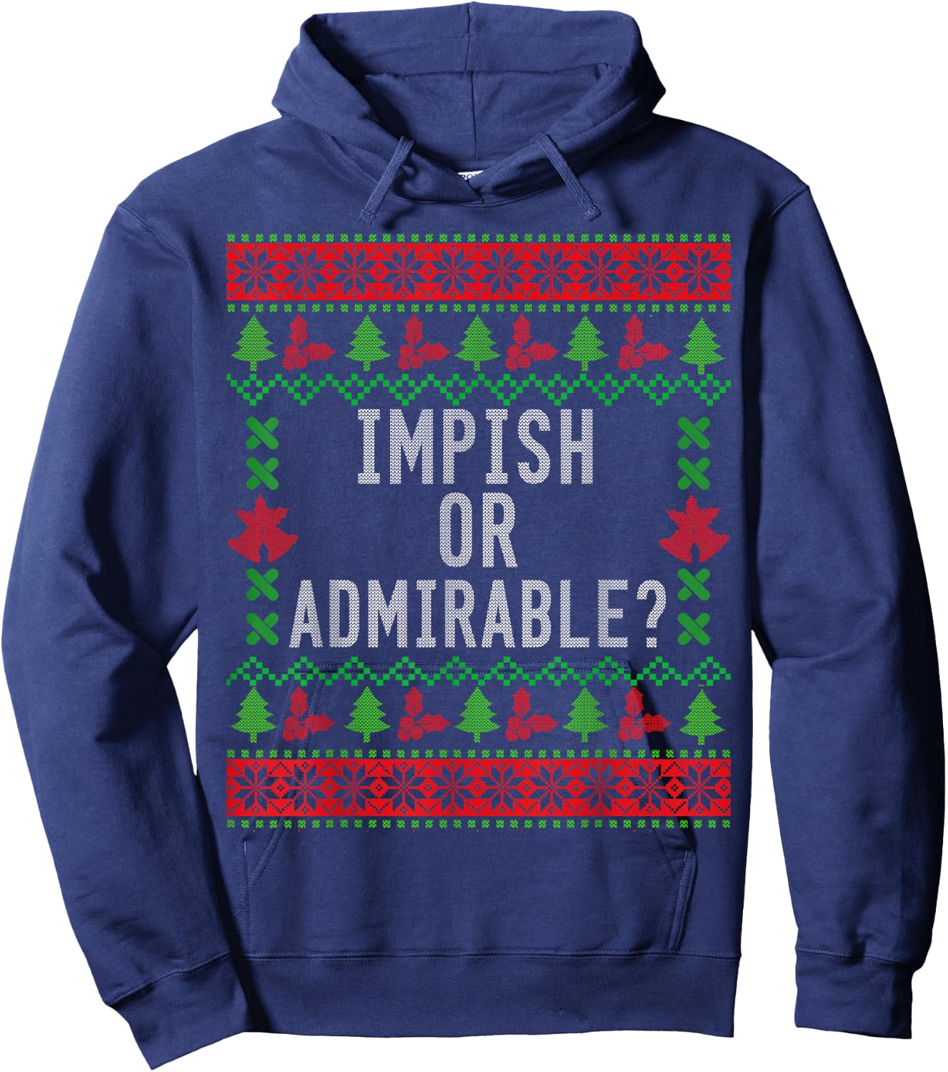 Impish or Admirable? Hoodie - Hoodie | Navy