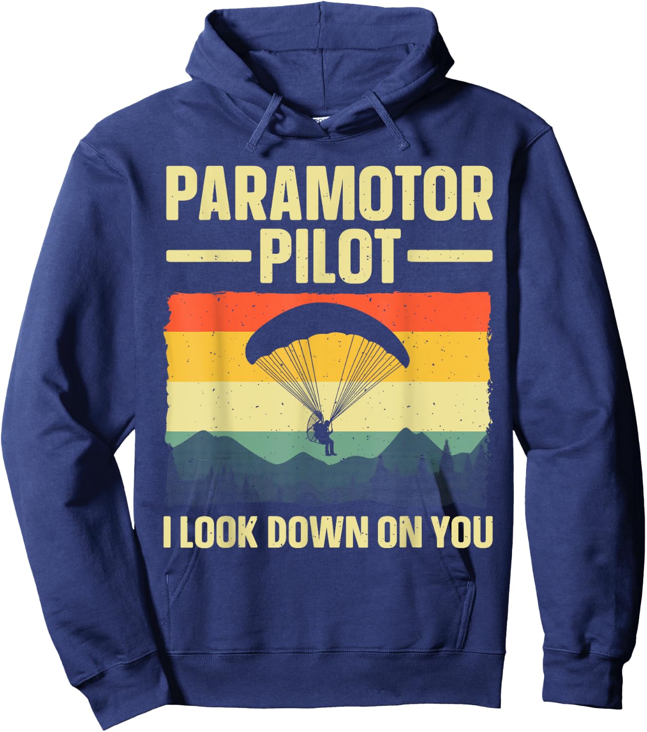 Funny Paramotor Art Women Paraglider Paramotor Lover Hoodie - Hoodie | Navy