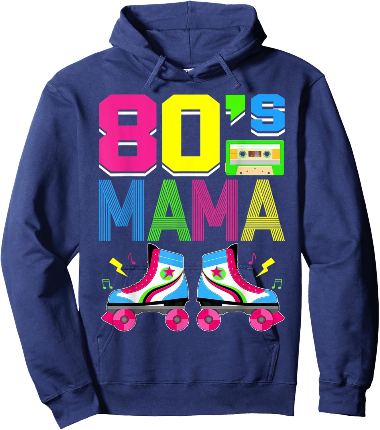 Retro Groovy 80's Mama 1980s 80s Mama Mothers Day Women Hoodie - Hoodie | Navy