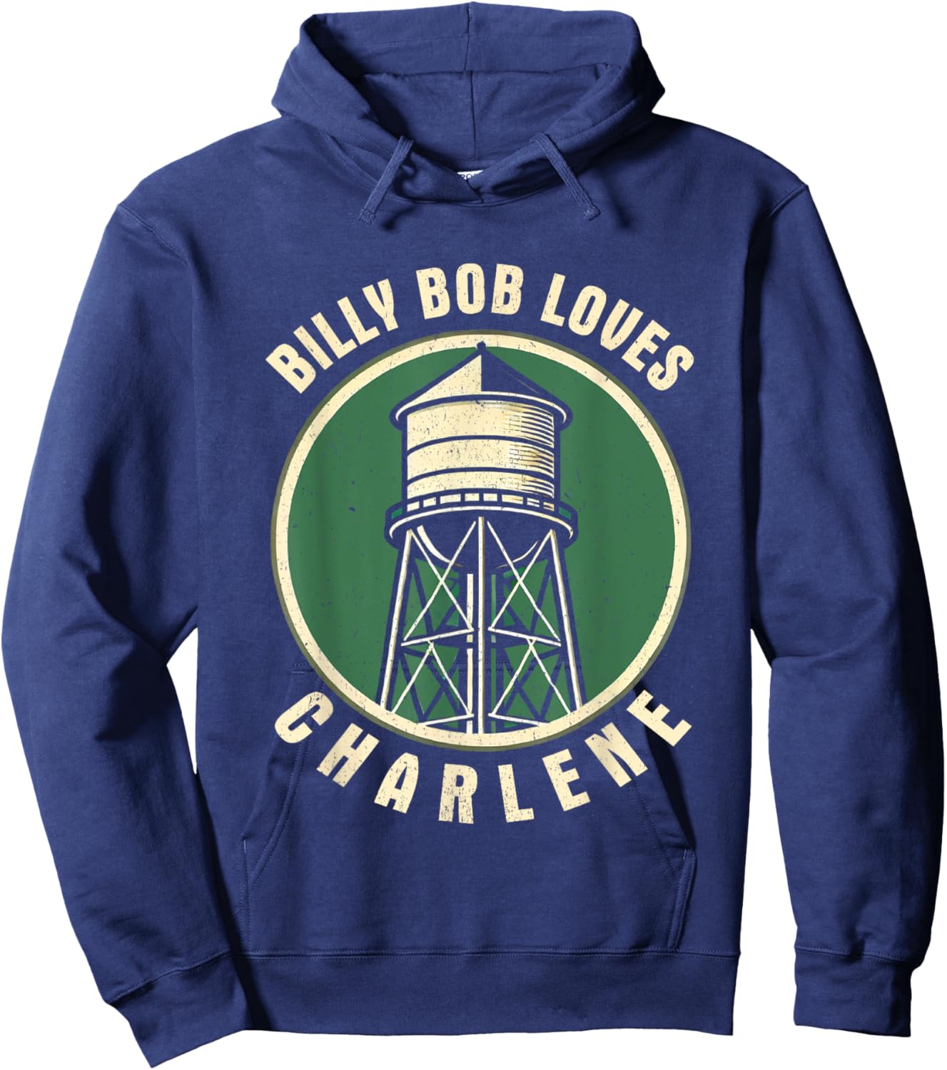 Valgory Limited Billy Bob Loves Charlene Funny Gifts Lover Heart Hoodie - Hoodie | Navy