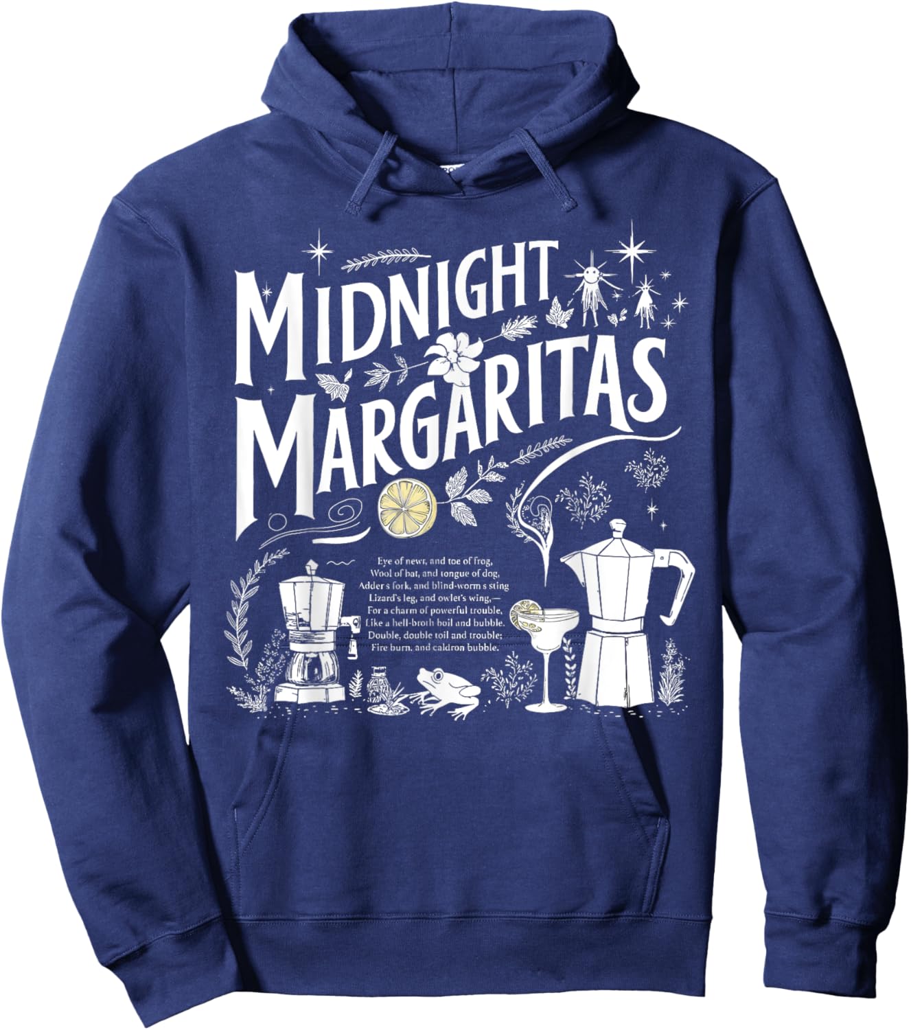 Trick Or Treat Spooky Season Midnight Margaritas Halloween Hoodie - Hoodie | Navy