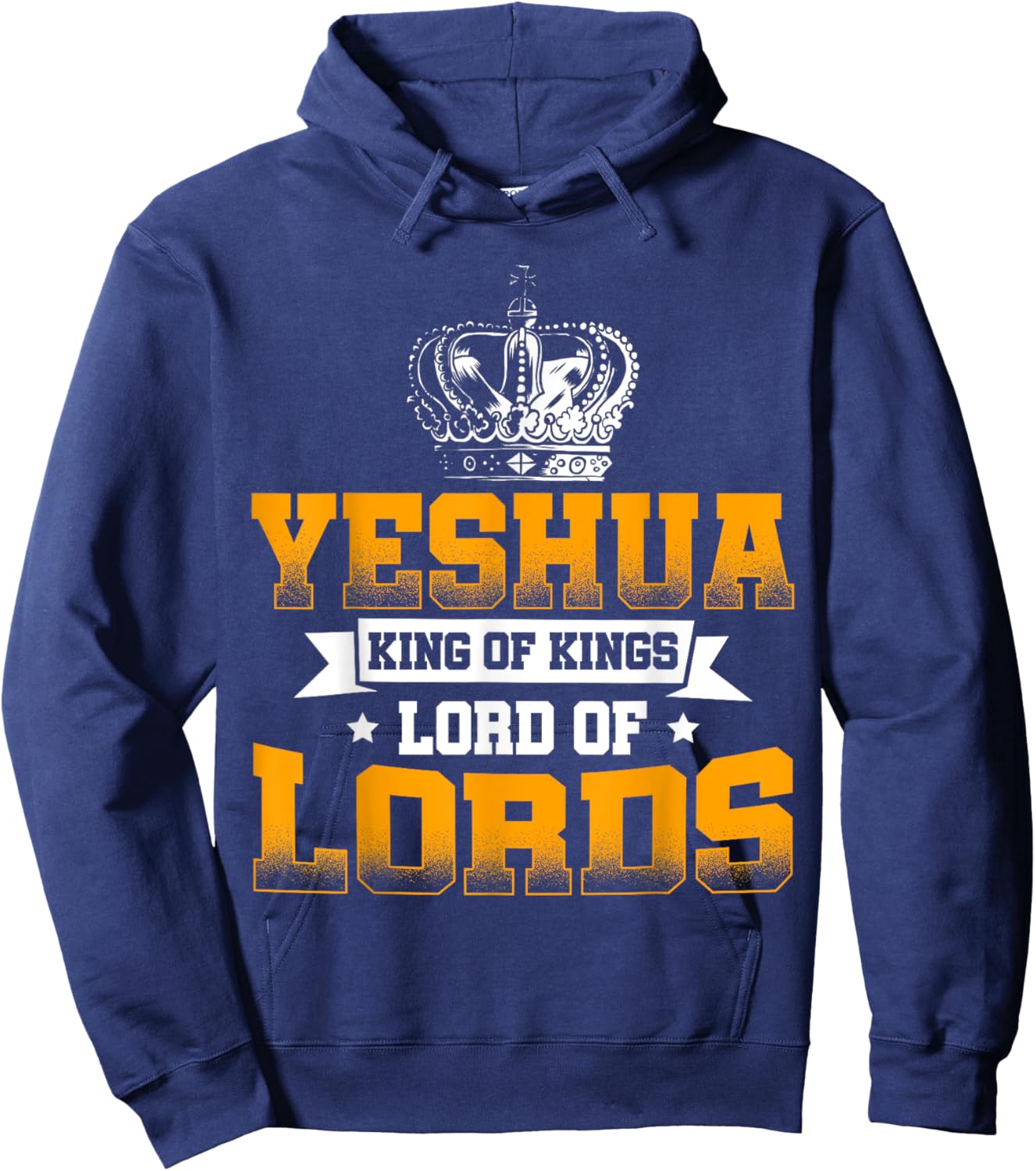 Yeshua King Lord Jesus Hebrew Christians Religious Hoodie - Hoodie | Navy