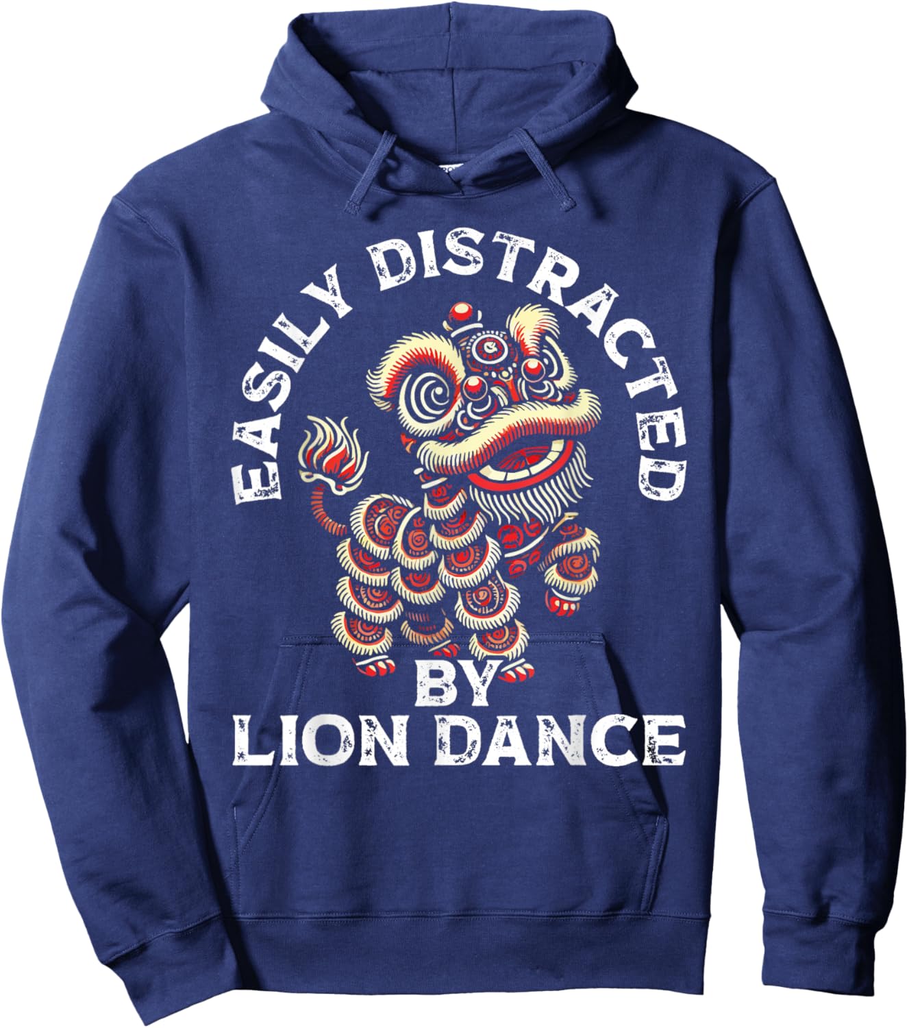 Lion Dance Lunar New Year Chinese New Year Lion Dance Hoodie - Hoodie | Navy