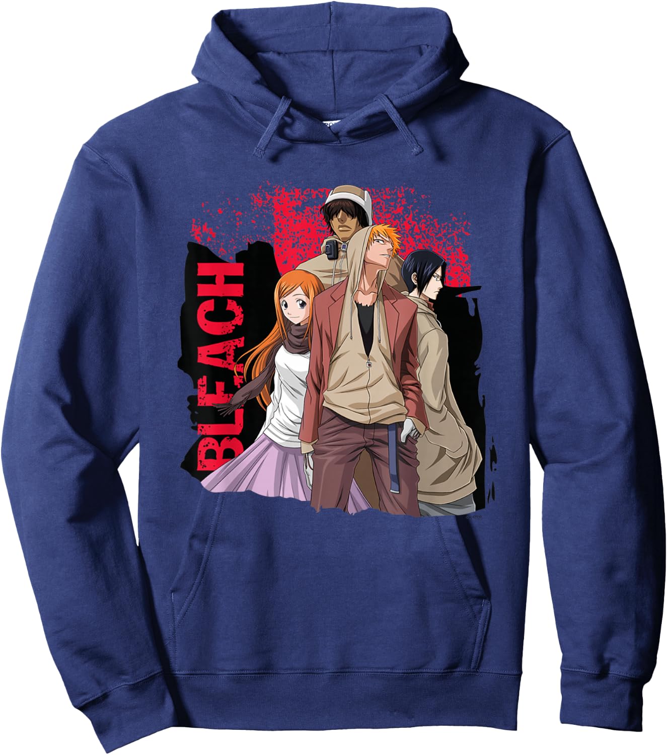 Bleach Ichigo Hood and Characters Streetwear Anime Hoodie - Hoodie | Navy