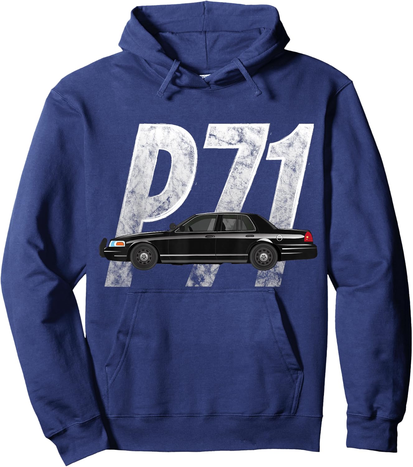 Crown Victoria P71 Cop Car Shirt Hoodie - Hoodie | Navy