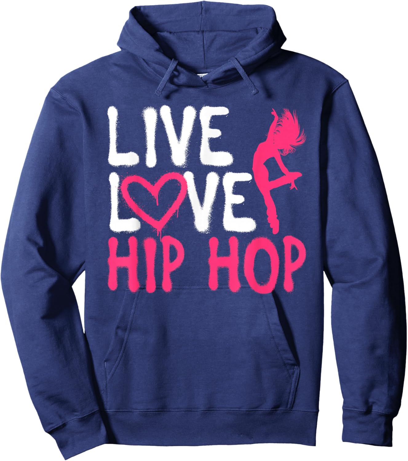 Cool Hip Hop Dancer Design Girls Hip Hop Lovers Hoodie - Hoodie | Navy