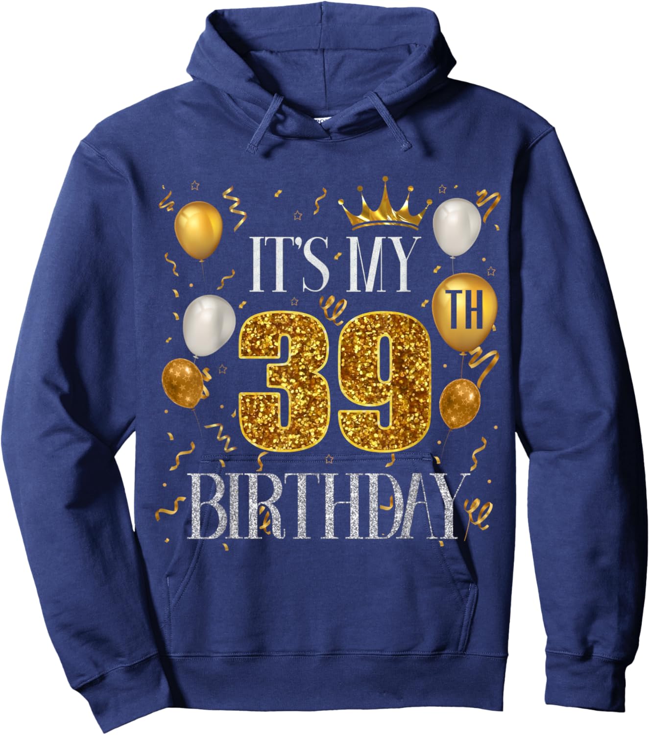 Its My 39th Birthday Happy 1984 Birthday Women Hoodie - Hoodie | Navy