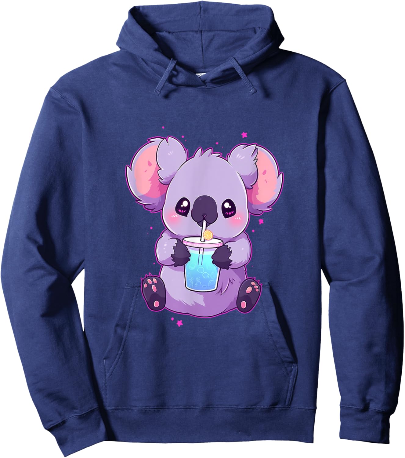 Koala Bear Boba Tea Bubble Tea Anime Kawaii Hoodie - Hoodie | Navy