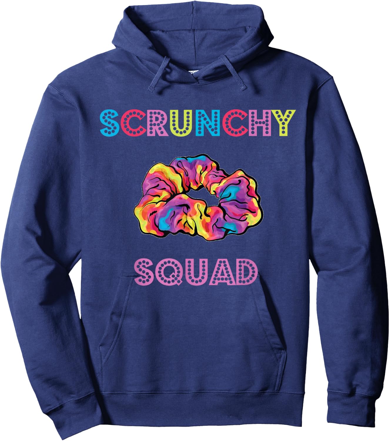 Scrunchie Squad Funny Scrunchie Gift, Scrunchy Lovers Hoodie - Hoodie | Navy