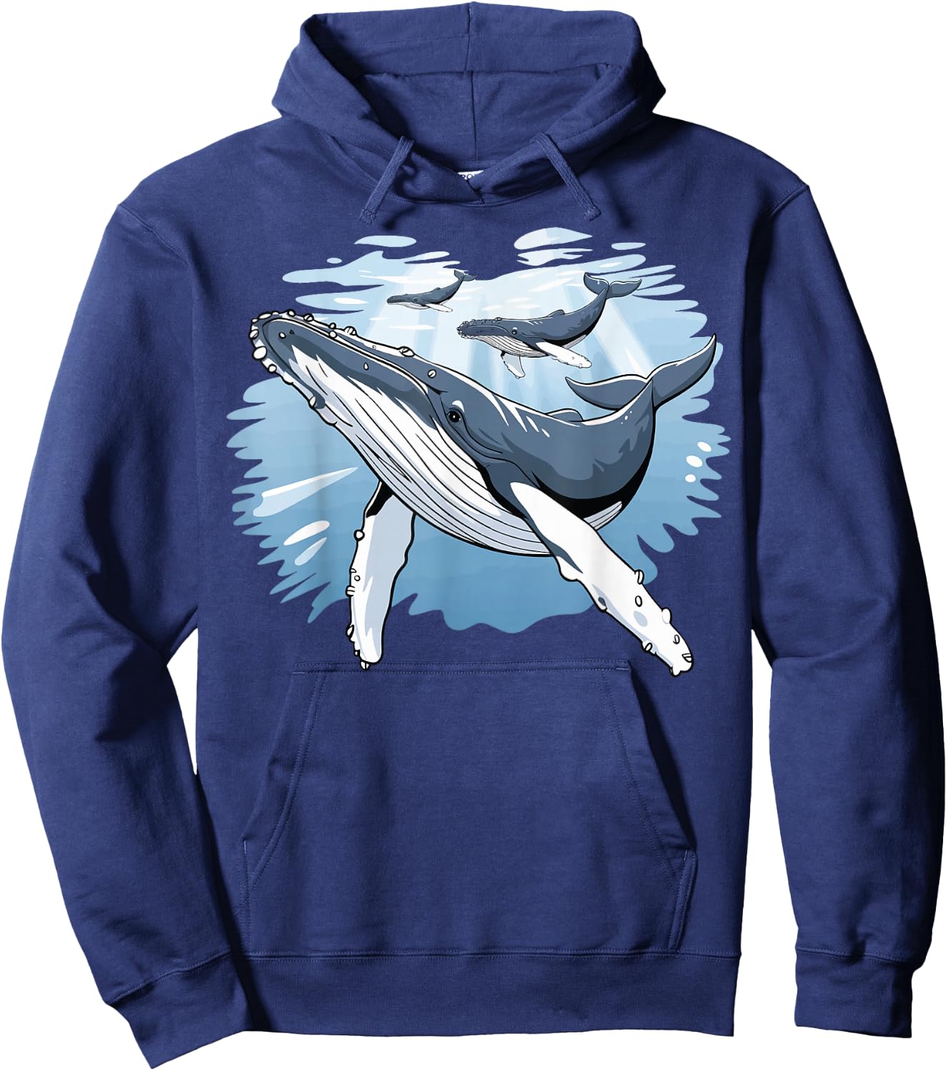 Humpback Whale Hoodie - Hoodie | Navy