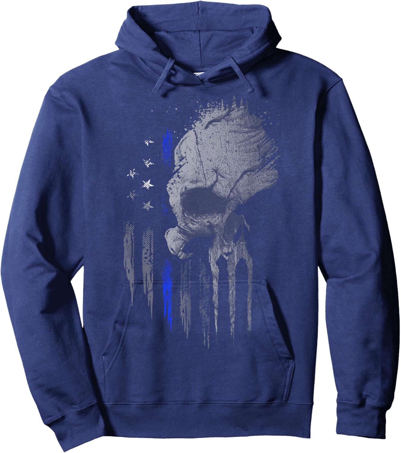 Vert Skull Thin Blue Line Hoodie - Hoodie | Navy