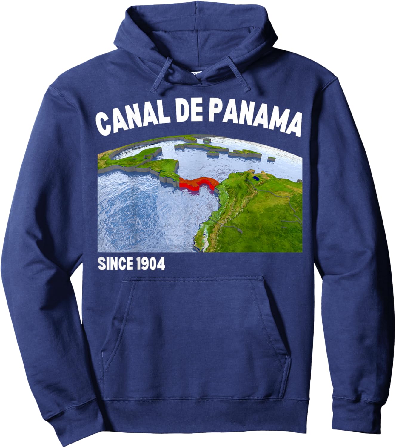 Canal De Panama Canal Zone Panamanian Waterway Hoodie - Hoodie | Navy