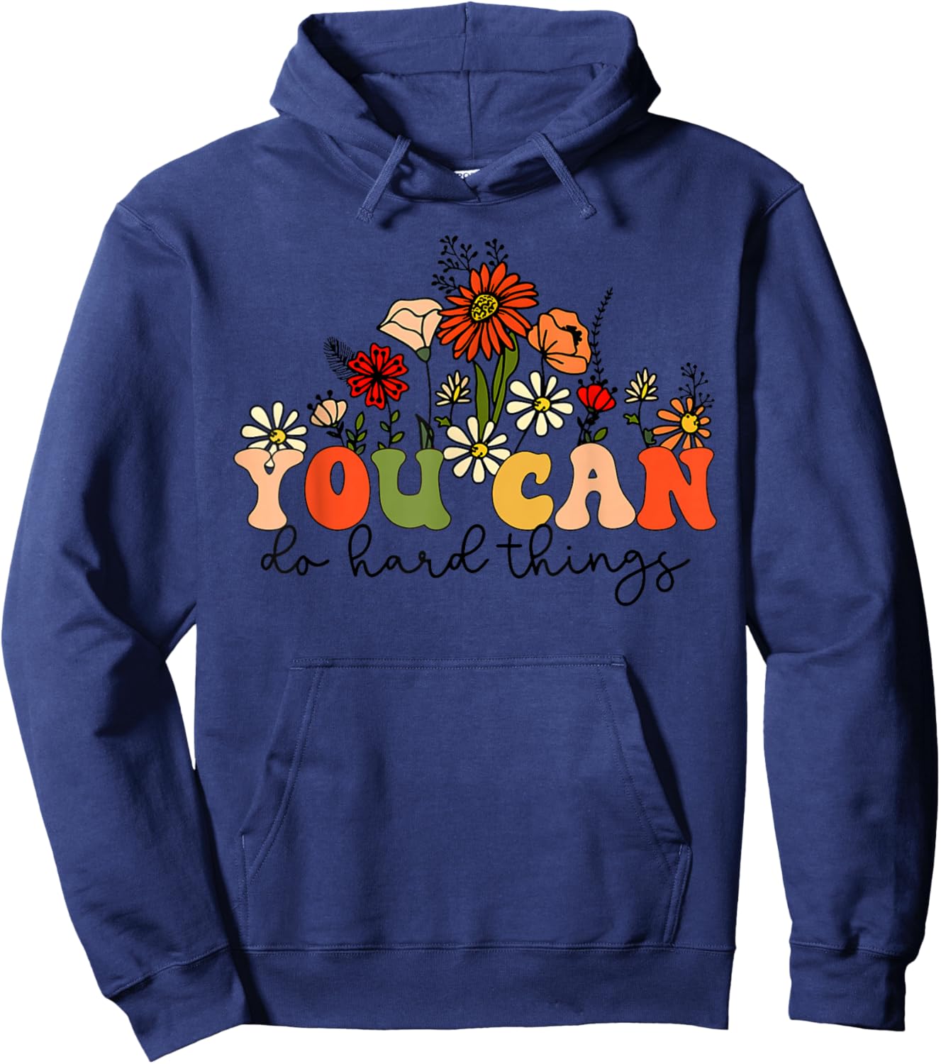 Test Day Teacher Shirt You Can Do Hard Things Women Kids Hoodie - Hoodie | Navy