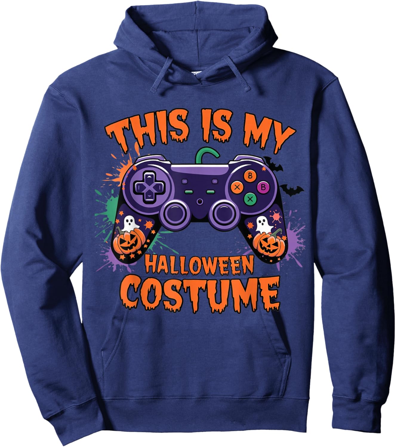Spooky Gaming Outfits This Is My Halloween Costume Video Game Controller Boys Hoodie - Hoodie | Navy
