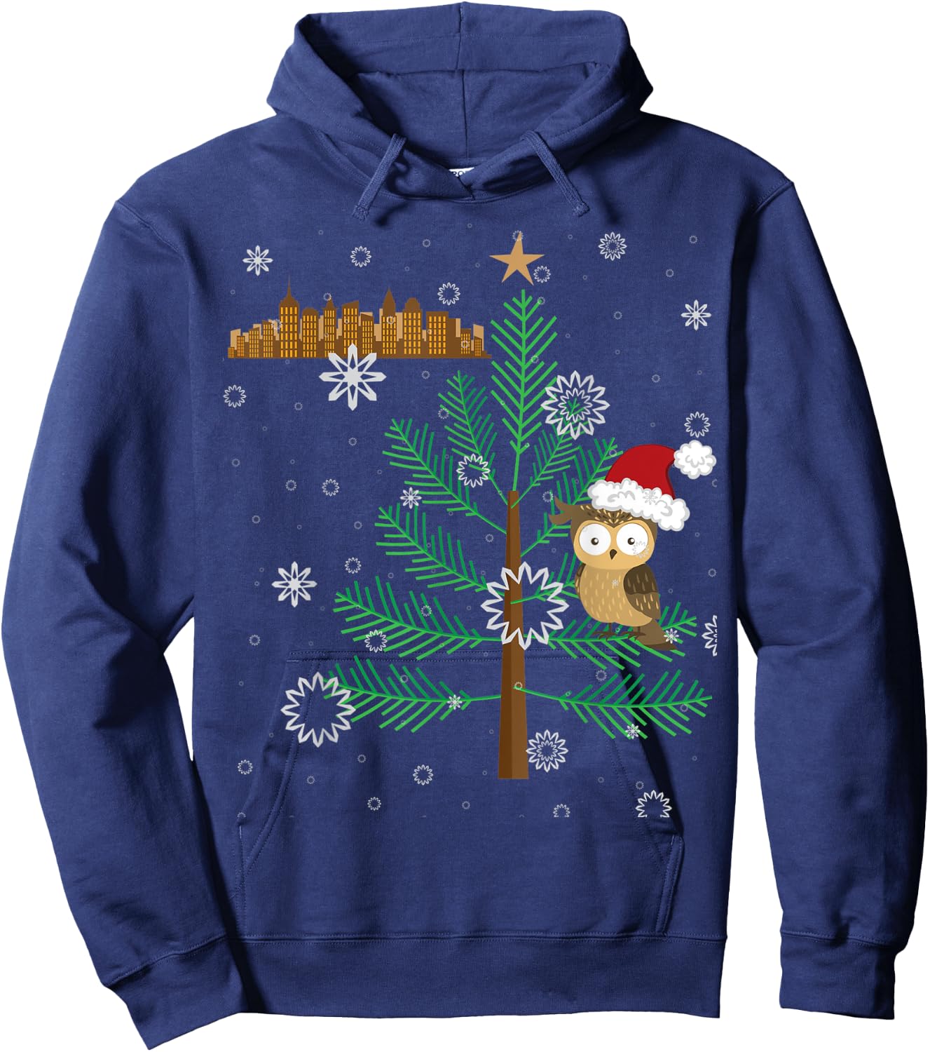 Owl in the City Rockefeller the Owl New York Hoodie - Hoodie | Navy