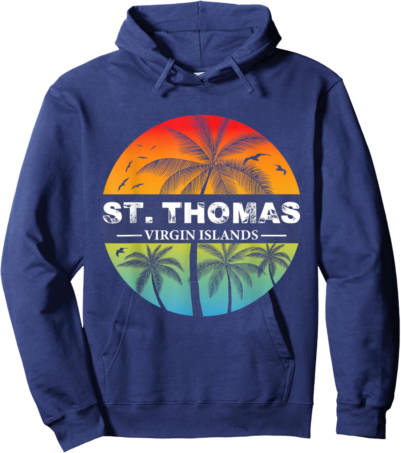 St. Thomas Virgin Islands Holiday Family Vacation Summer Men Women Hoodie - Hoodie | Navy