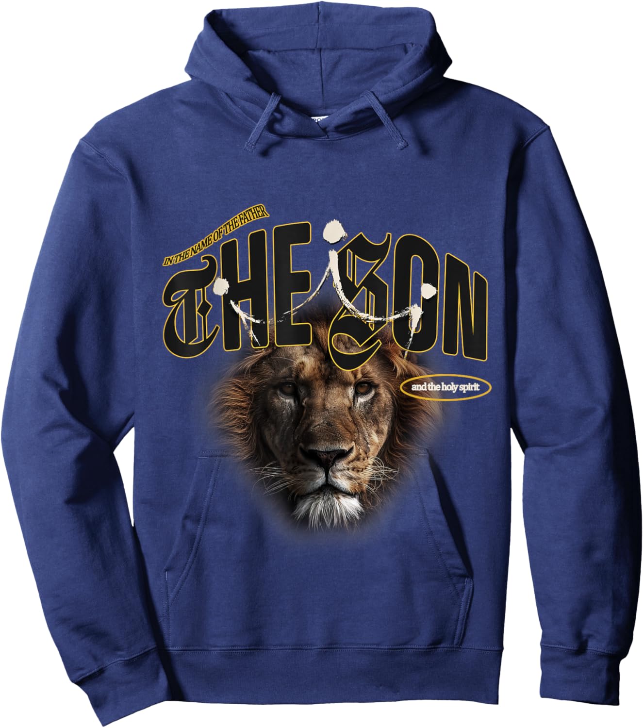 The Trinity - The Son Jesus Christ Christian Modern Graphic Hoodie - Hoodie | Navy