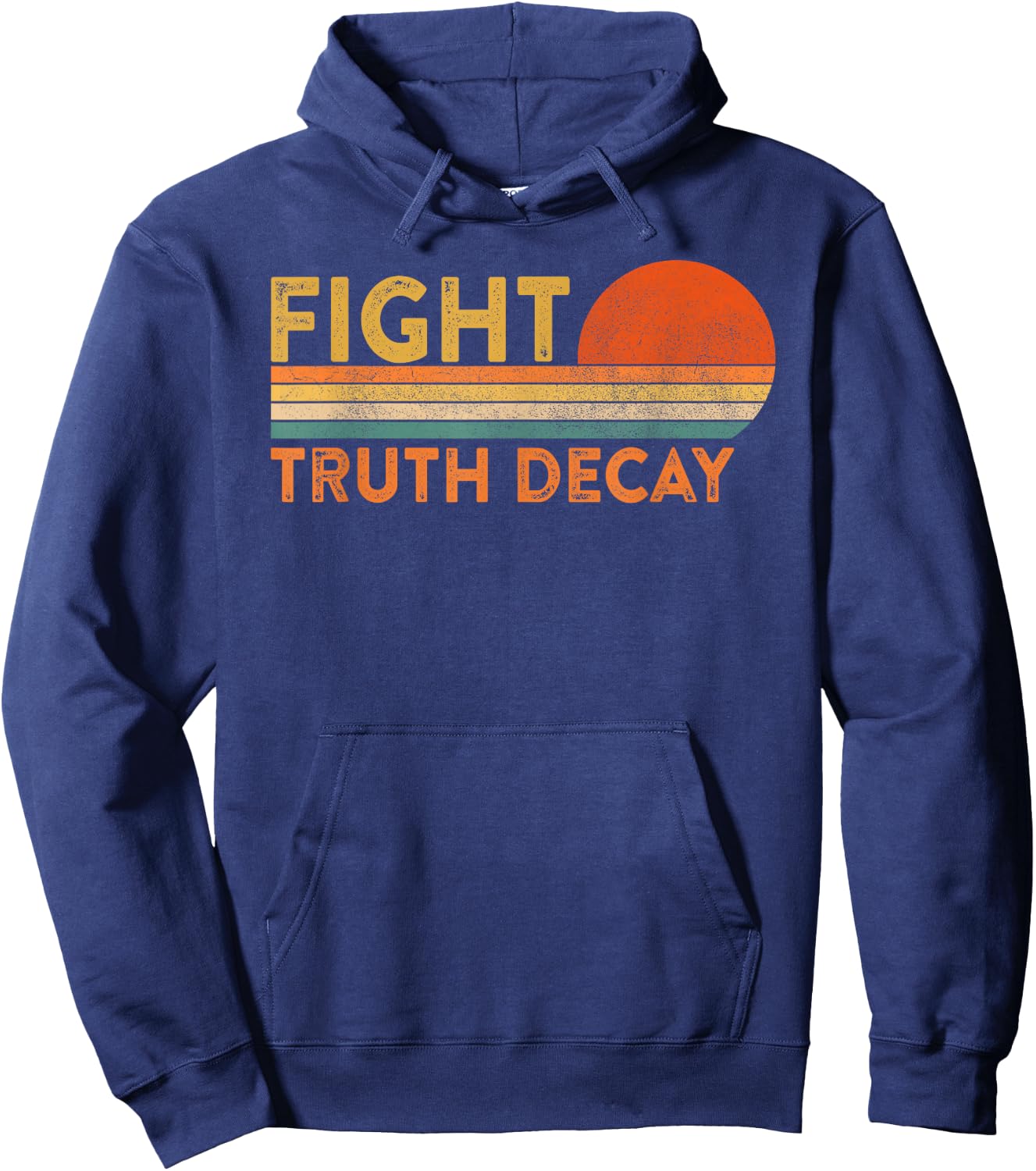 Fight Truth Decay Facts Matter Anti Conspiracy Theory Hoodie - Hoodie | Navy