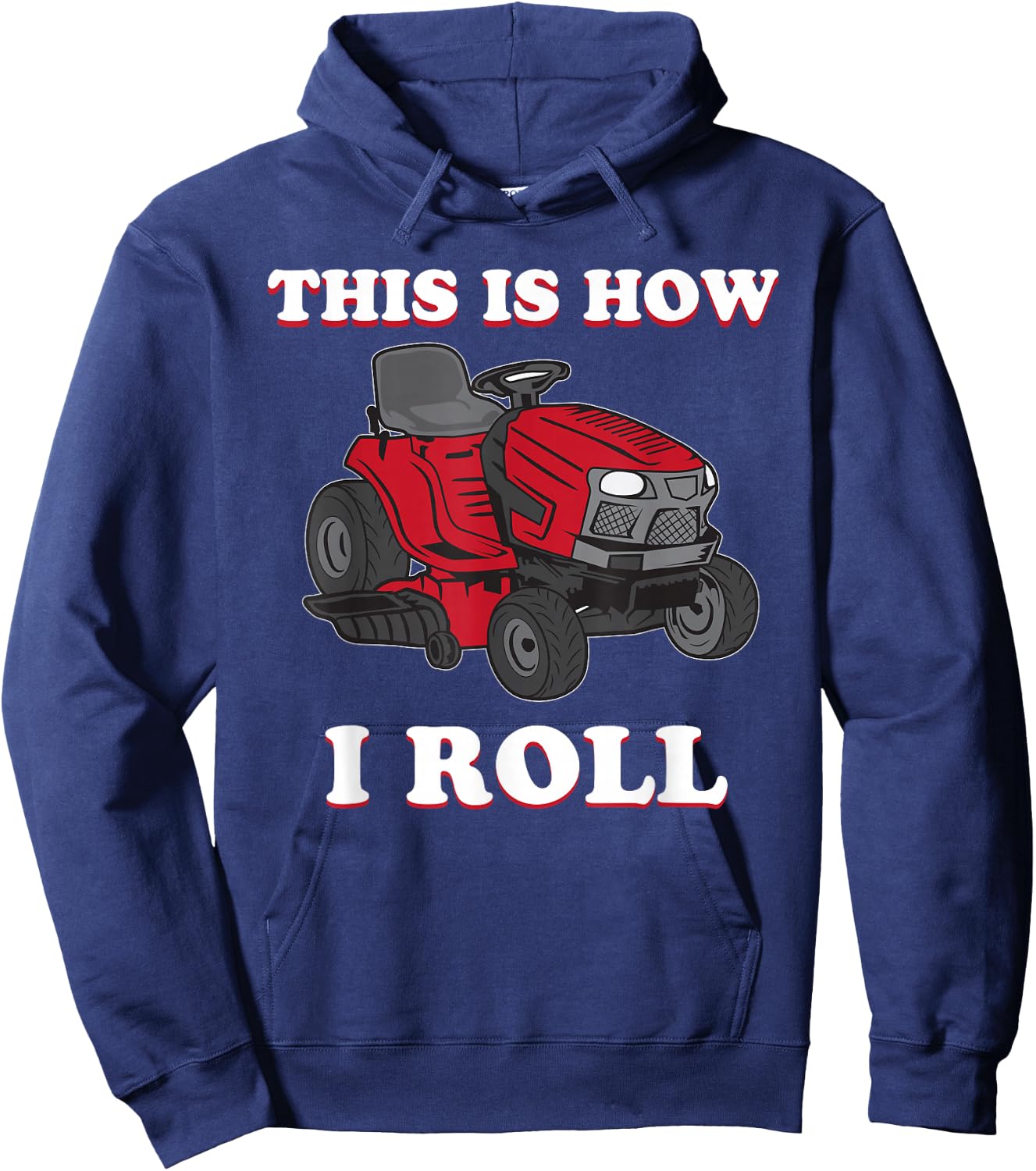 Cool Gardening Landscaper Gardener Birthday Design Funny Lawn Mower Mowing Riding Rider Toddler Kids Boys Gift Hoodie - Hoodie | Navy