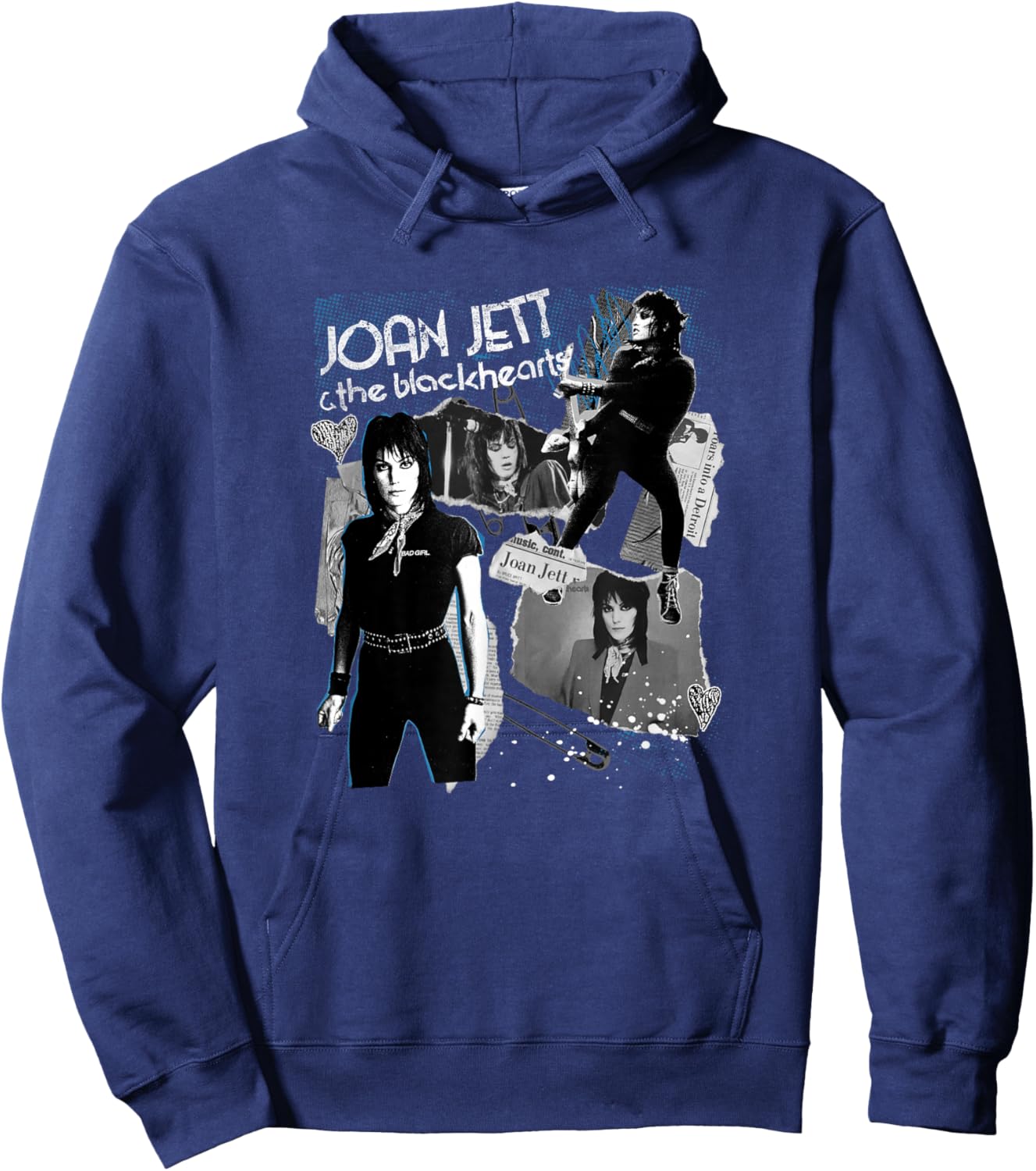 Joan Jett und die Blackhearts - Collage 2026 Tour Hoodie - Hoodie | Navy