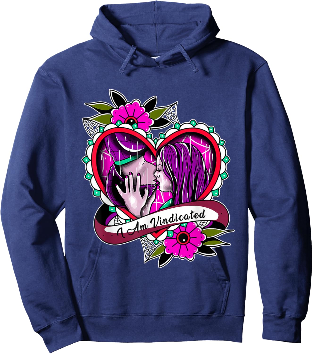 I Am Vindicated Funny Halloween Hoodie - Hoodie | Navy