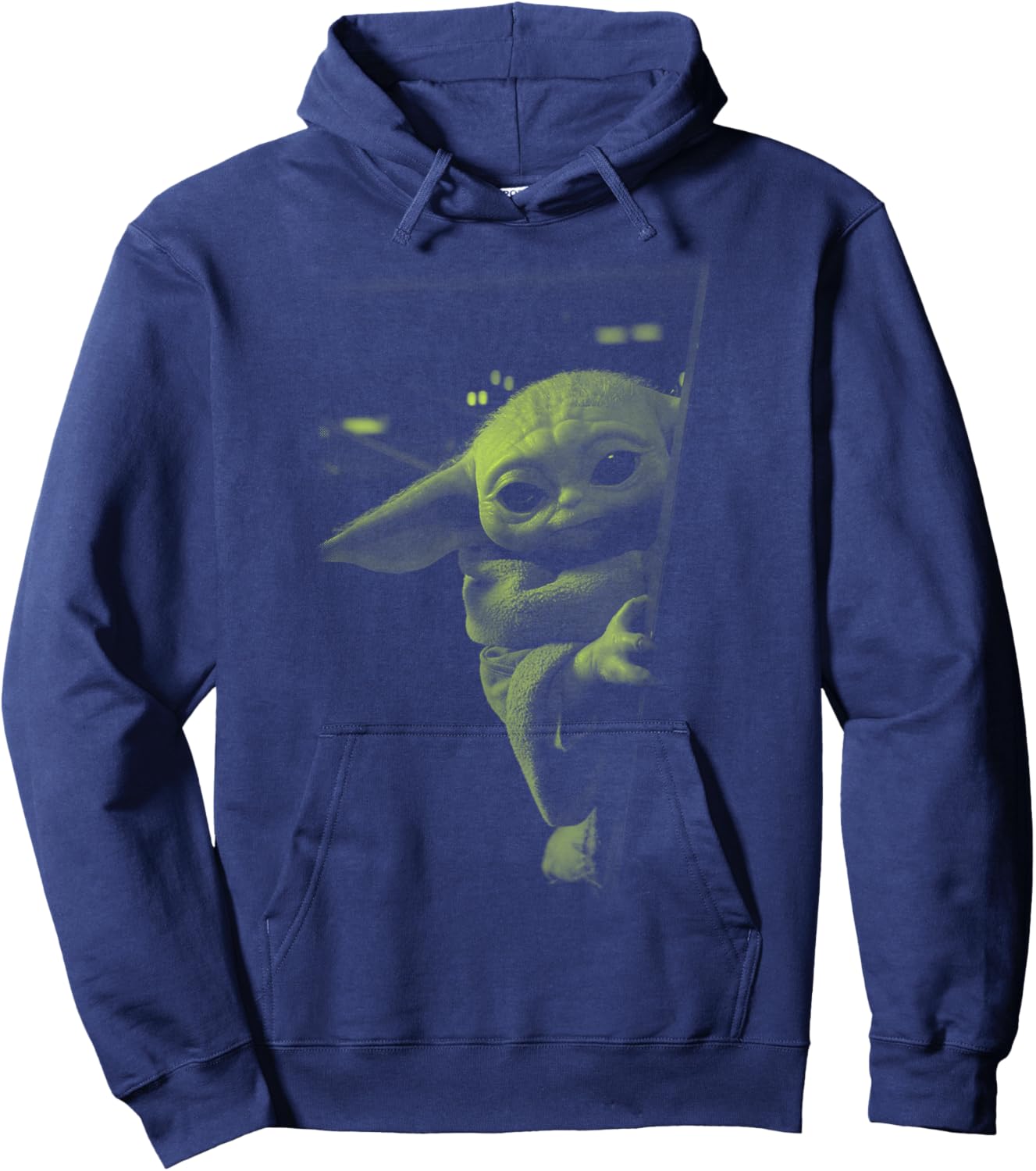 Star Wars: The Mandalorian Grogu Watching Hoodie - Hoodie | Navy
