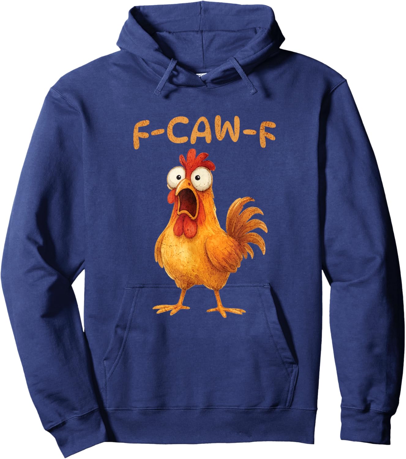 F-CAW-F Lustiges Huhn Meme Grafik Humor Hoodie - Hoodie | Navy