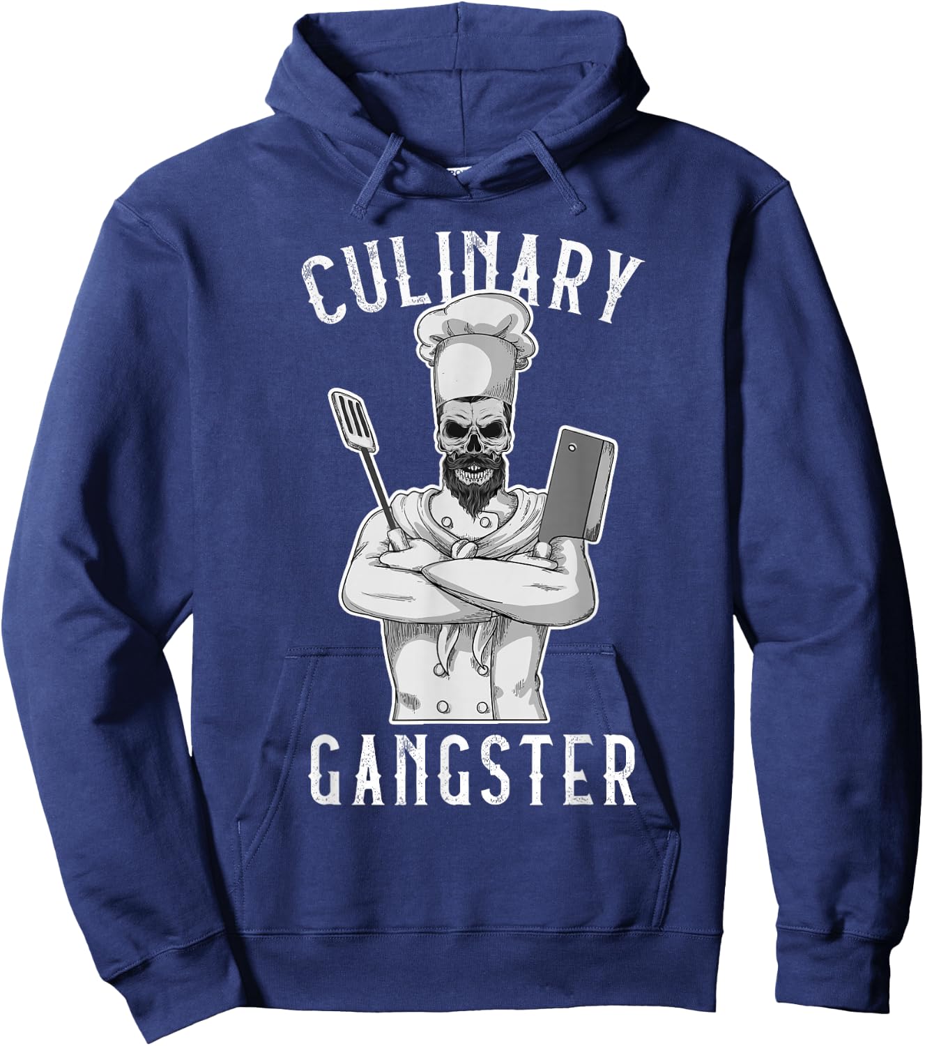 Culinary Gangster Cooking Kitchen Cook Chef Restaurant Grill Hoodie - Hoodie | Navy