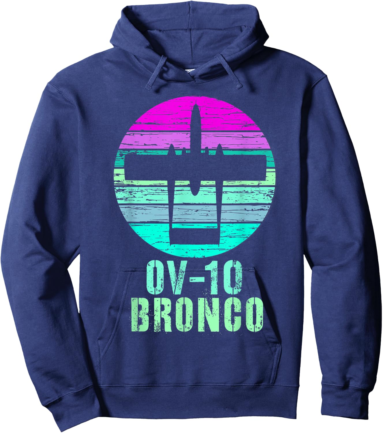 Vintage OV-10 Bronco Military Aviation Shirt Hoodie - Hoodie | Navy
