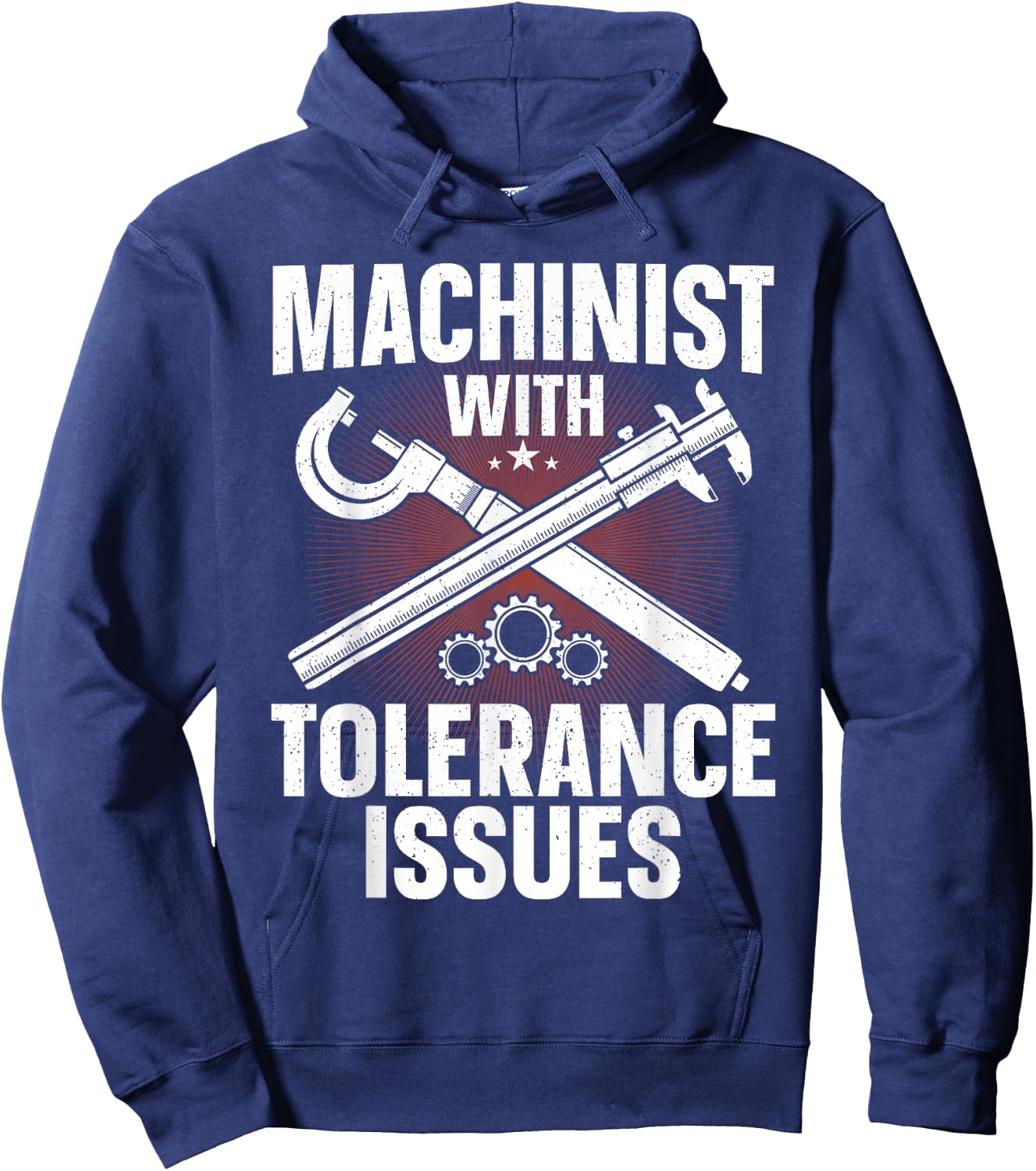 Funny Machinist Art Dad Women CNC Machine Operator Hoodie - Hoodie | Navy