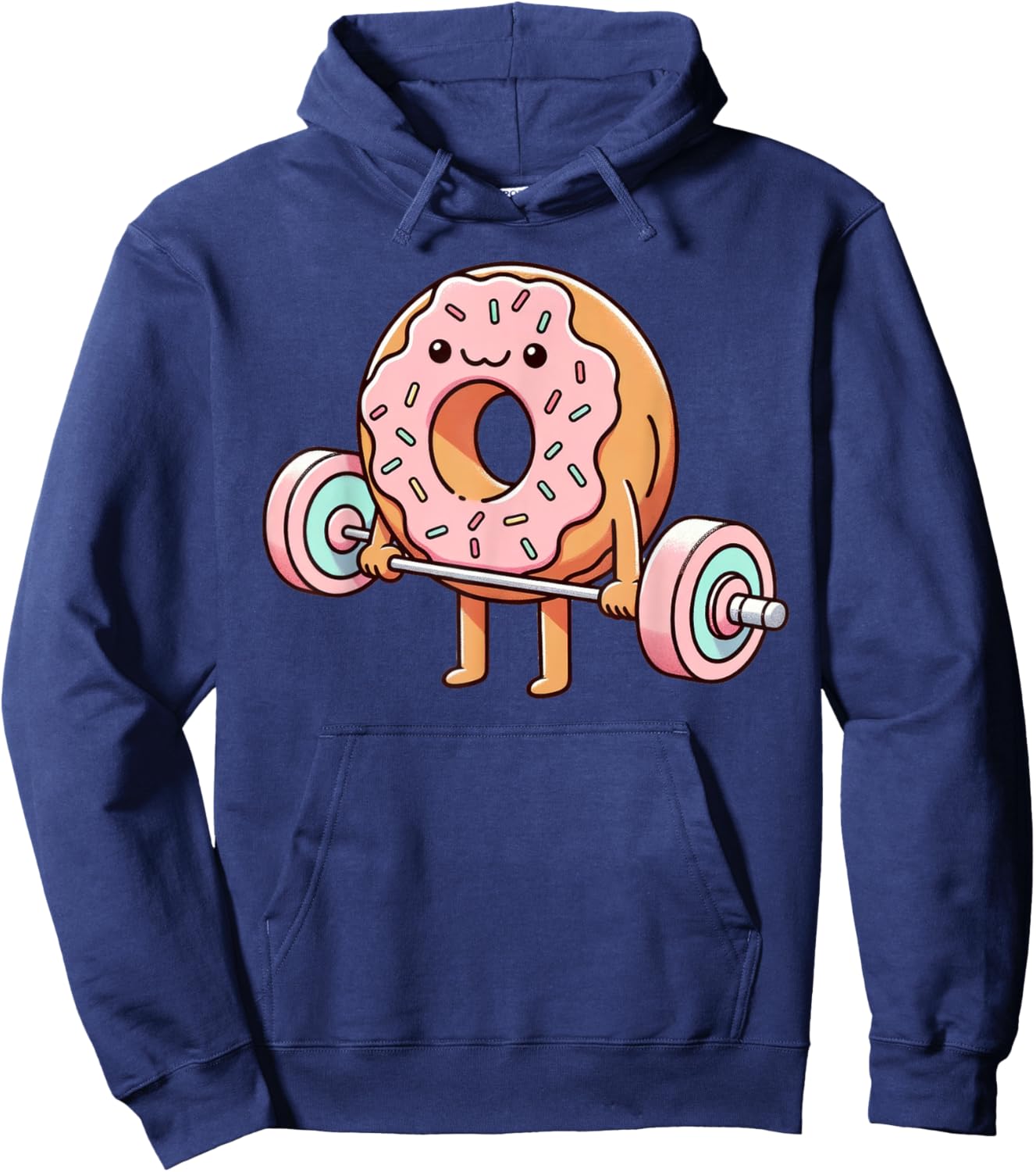 Fitness Workout Gym Weightlifting Donut Lover Men Women Hoodie - Hoodie | Navy