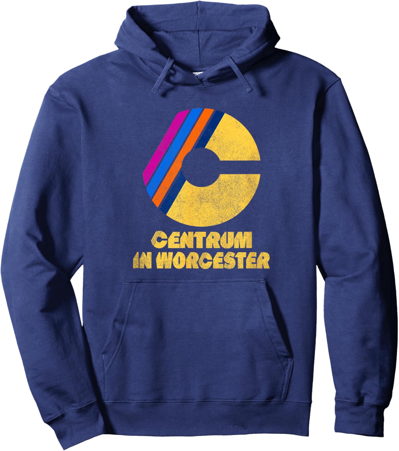 Worcester Centrum Concert Venue Retro Sports Arena Funny Hoodie - Hoodie | Navy