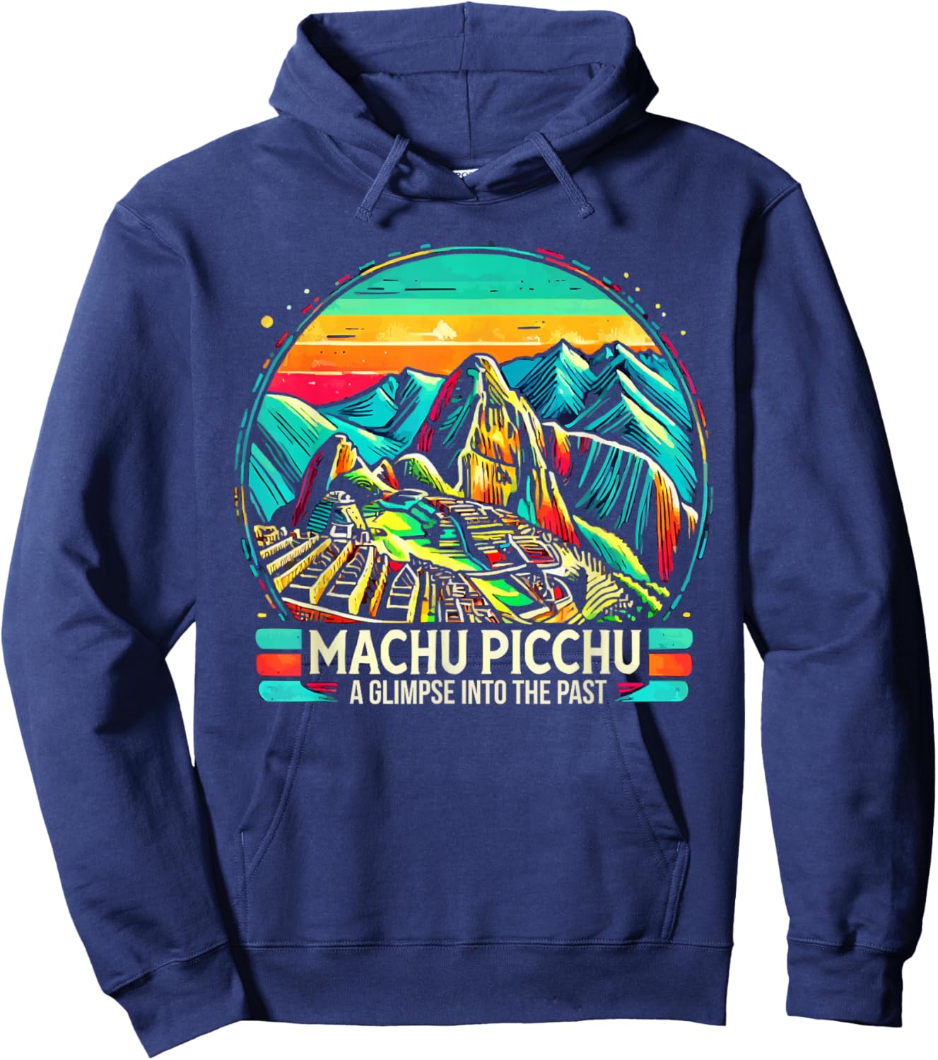 Machu Picchu Design Inca Trail Incan Empire Peru Hoodie - Hoodie | Navy
