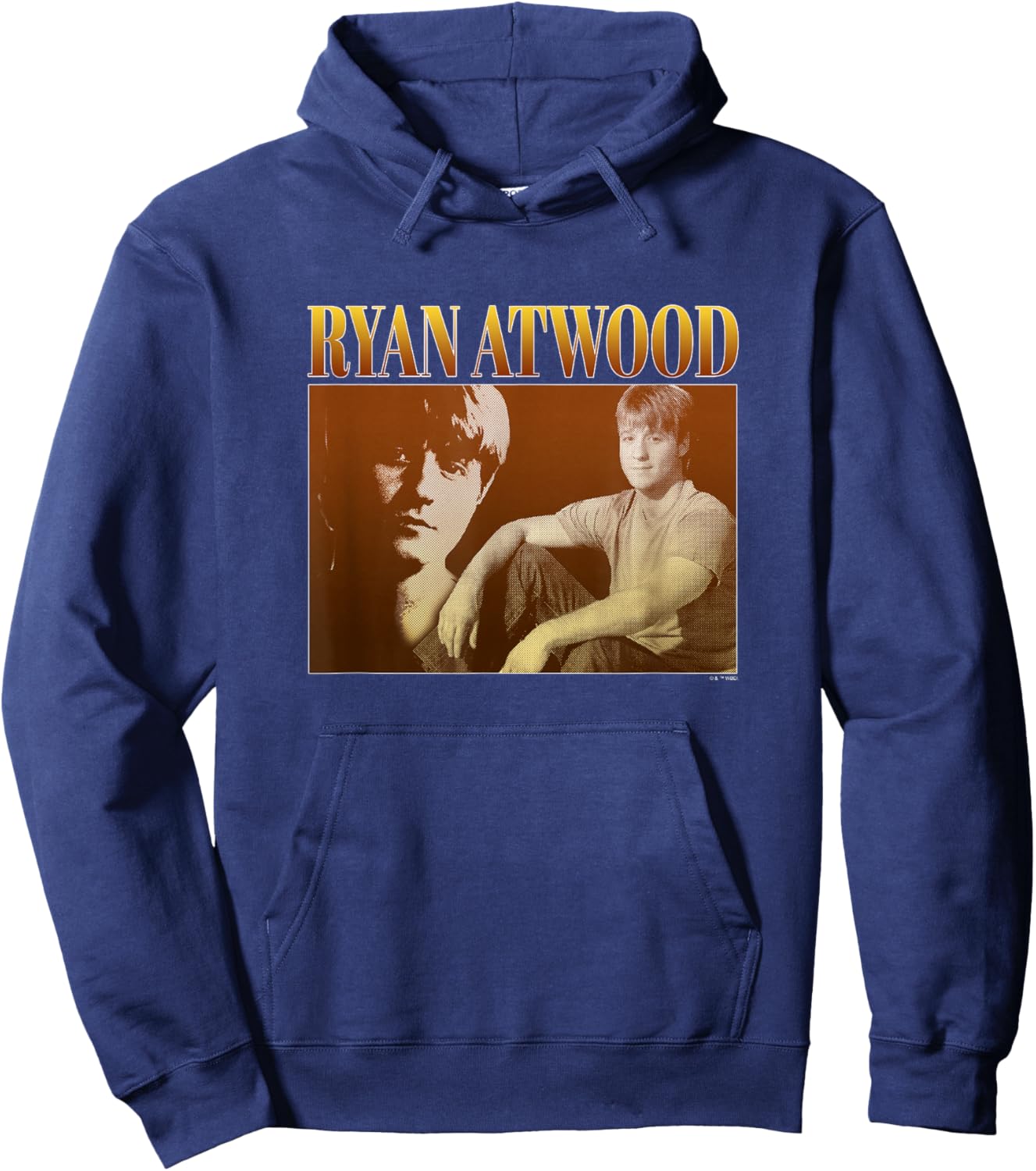 The O.C. Ryan Atwood Microperforated Portrait - -Youth, Black, Small Hoodie - Hoodie | Navy