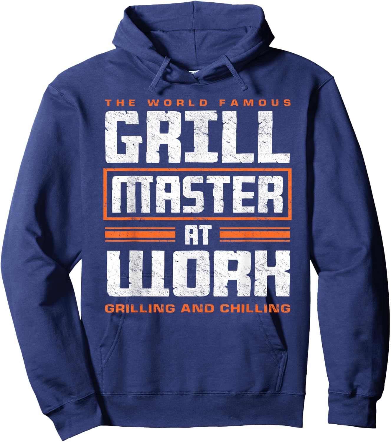 World Famous Grill Master At Work - Funny Grillmaster BBQ Hoodie - Hoodie | Navy