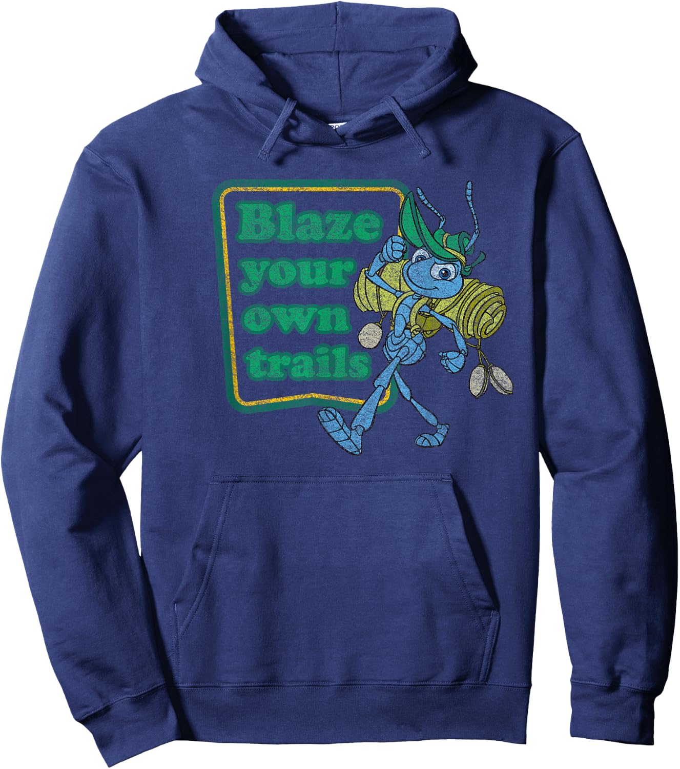 Disney PIXAR A Bug's Life Flik Blaze Your Own Trails Hoodie - Hoodie | Navy
