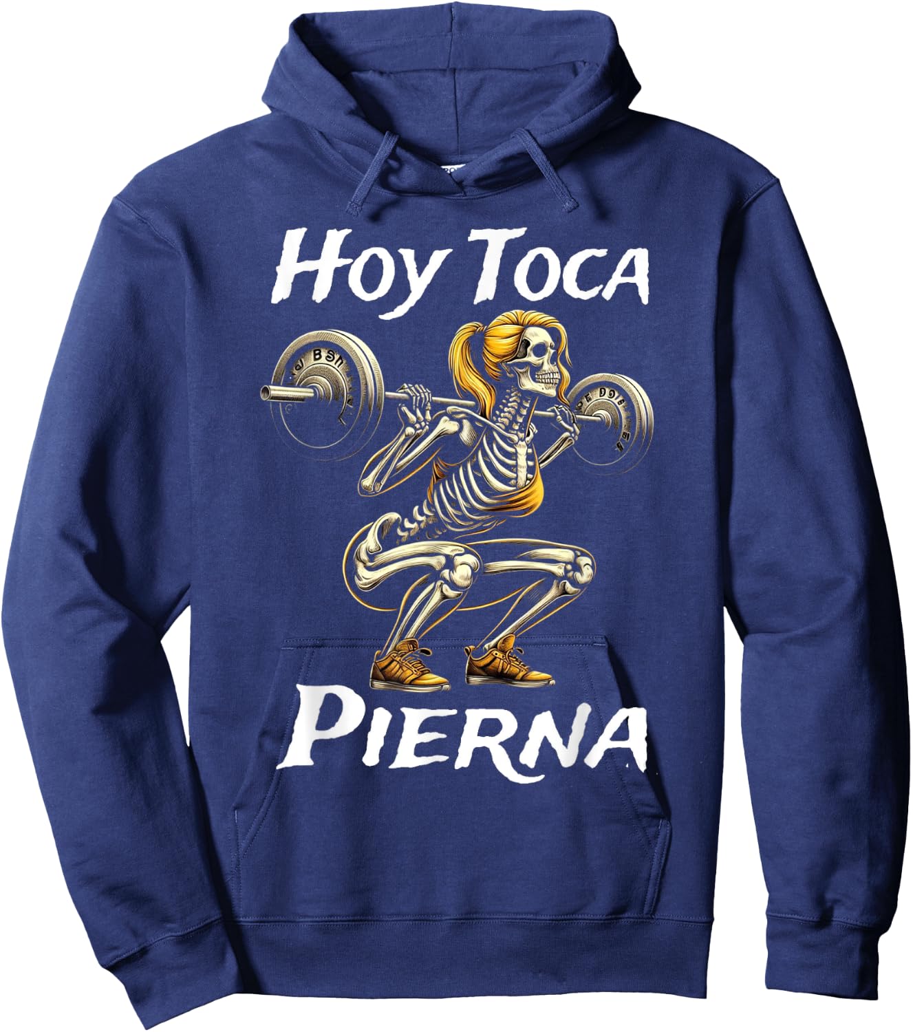 Calacas Chidas Gym | Mexican Sayings Funny Sarcasm Slang Hoodie - Hoodie | Navy