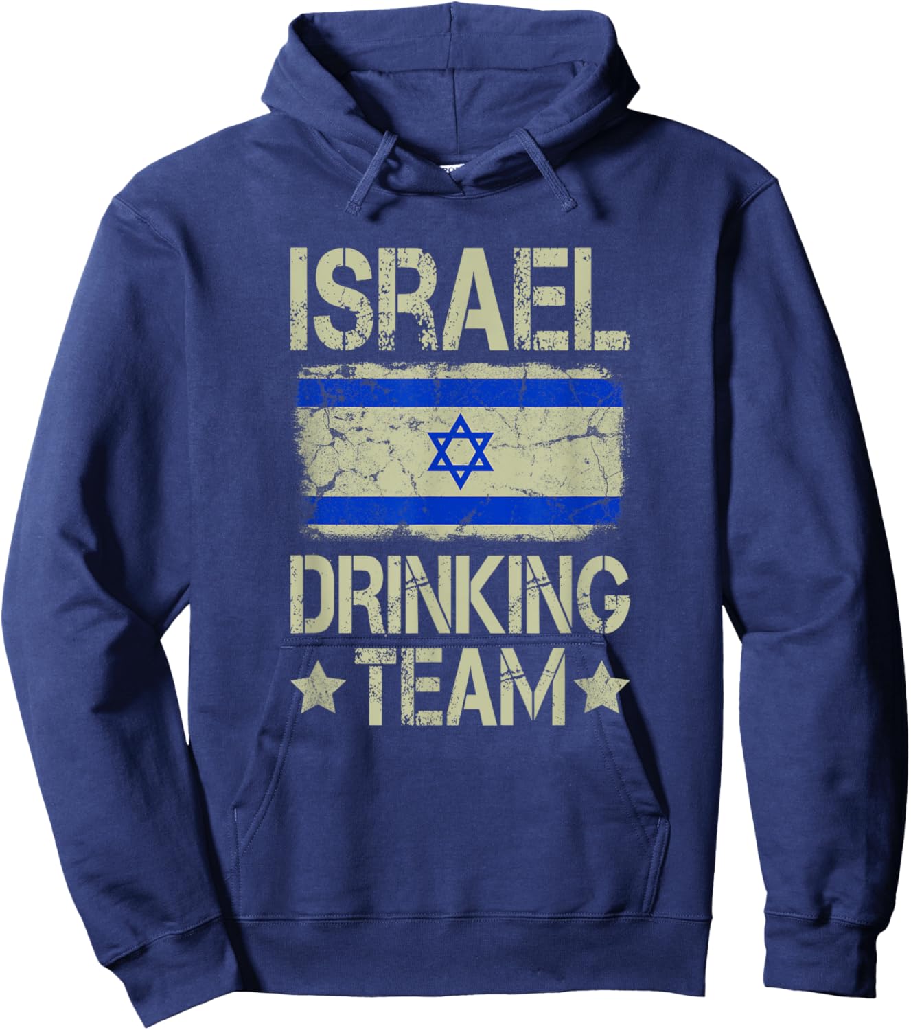 Israel Drinking Team Israeli Flag Funny Drinking Hoodie - Hoodie | Navy