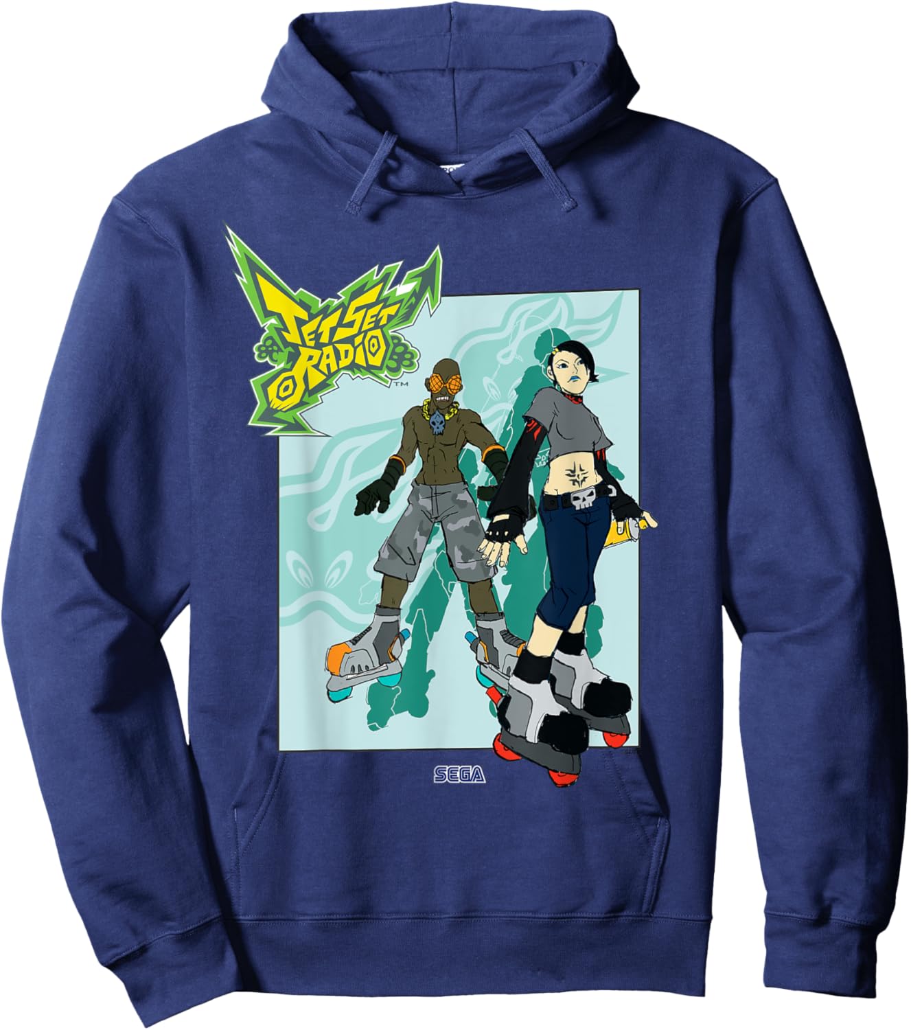 Jet Set Radio duo Garam, Cube SEGA Dreamcast video game Hoodie - Hoodie | Navy