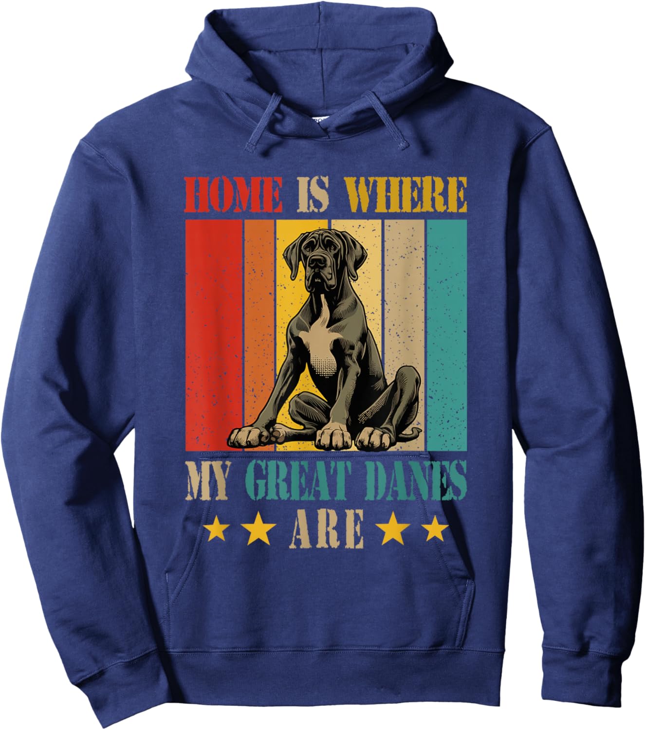 Home Definition Where My Great Danes Are Costume Owner Hoodie - Hoodie | Navy