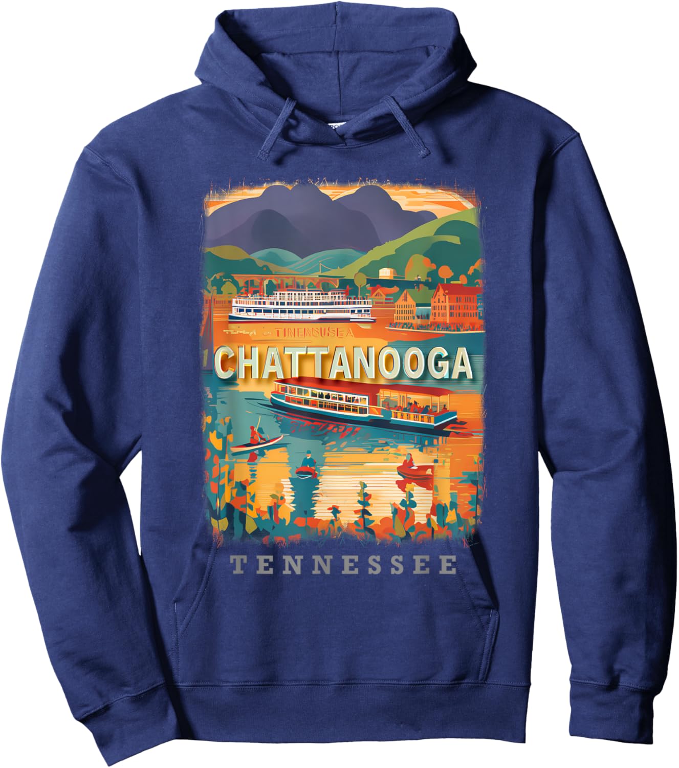 Chattanooga Tennessee TN Riverfront Revelry SD623 Hoodie - Hoodie | Navy