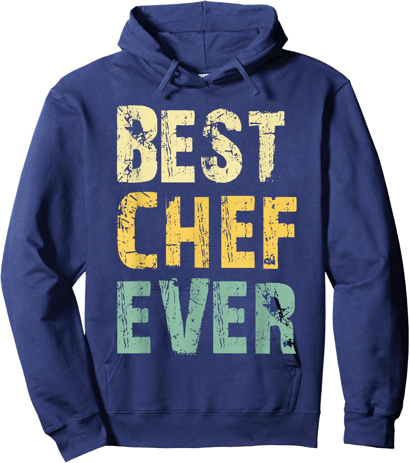 Best Chef Ever Cooking Retro Vintage Gift Christmas Hoodie - Hoodie | Navy