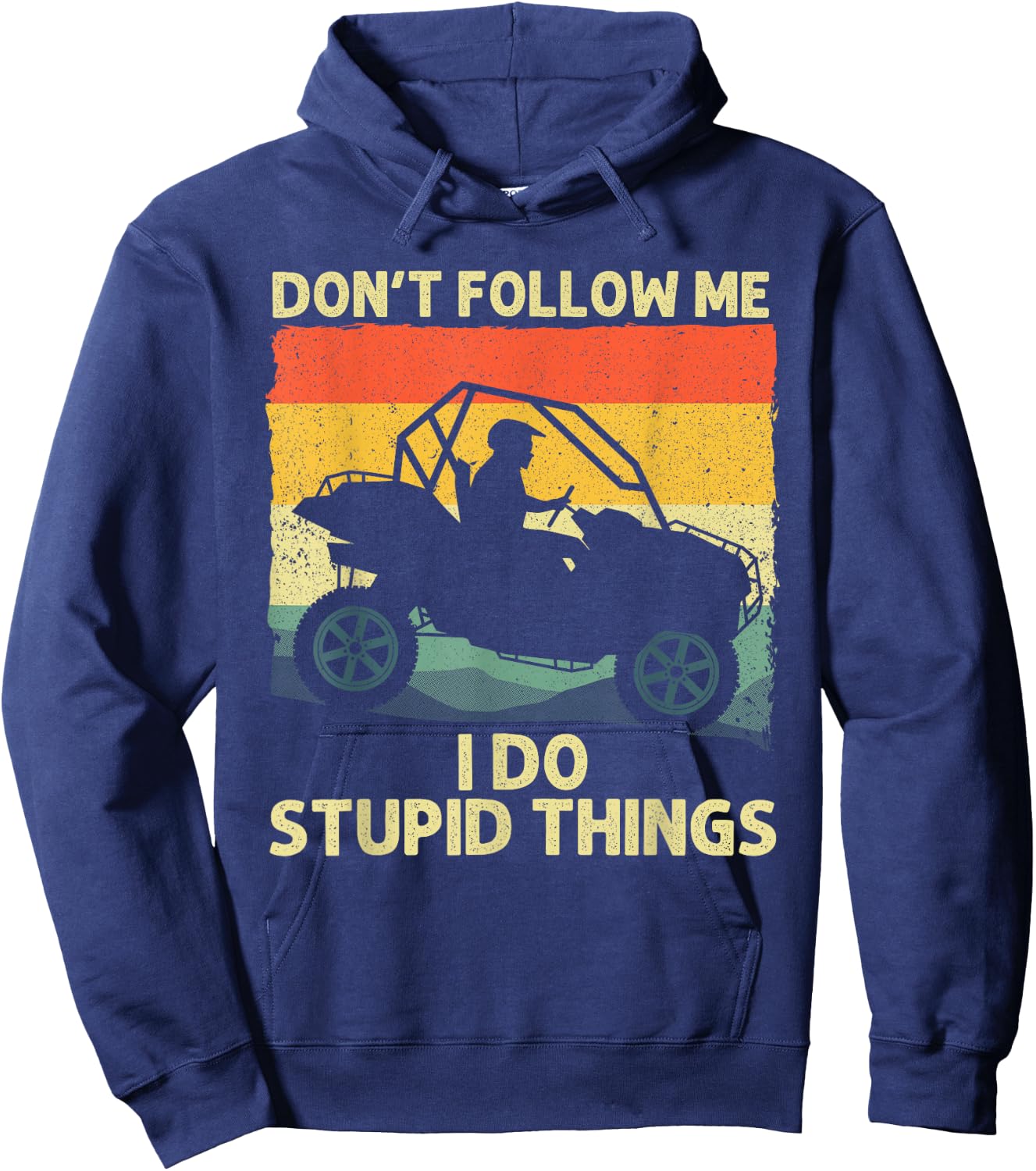 Side-By-Side Design Women UTV ATV SxS Off Road Lover Hoodie - Hoodie | Navy